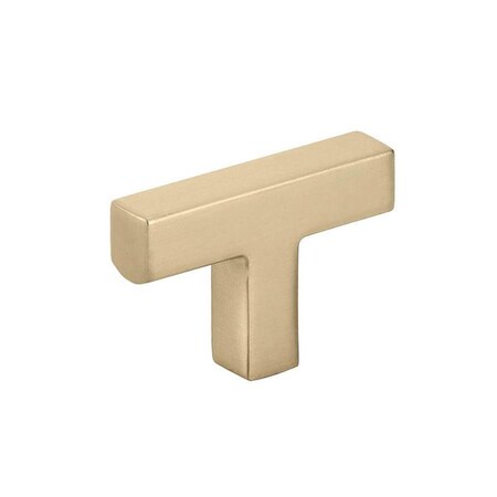 Patioplus 2 in. Warwick T-Knob, Satin Brass PA3251333